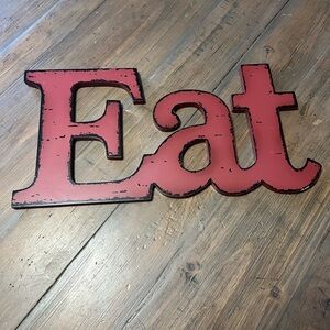 “Eat” kitchen or dining wall decor- wooden sign